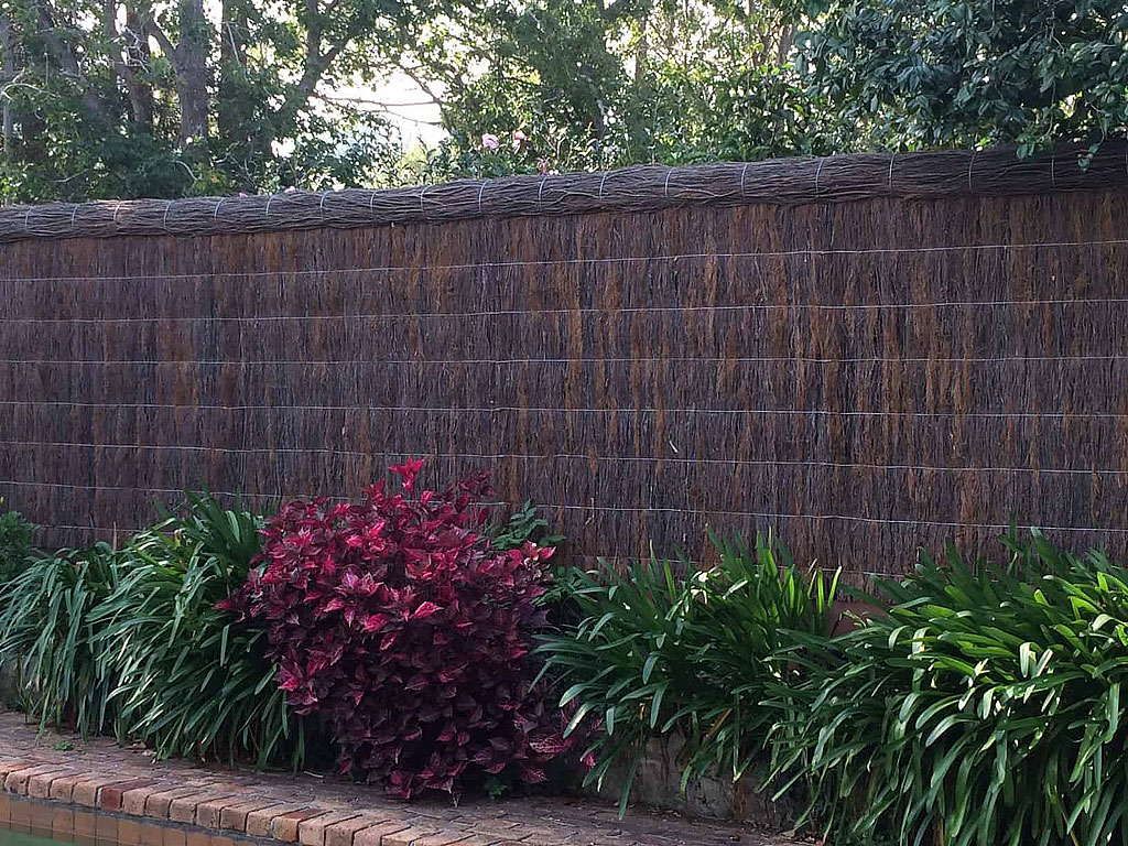 australian brushwood fence panel residential